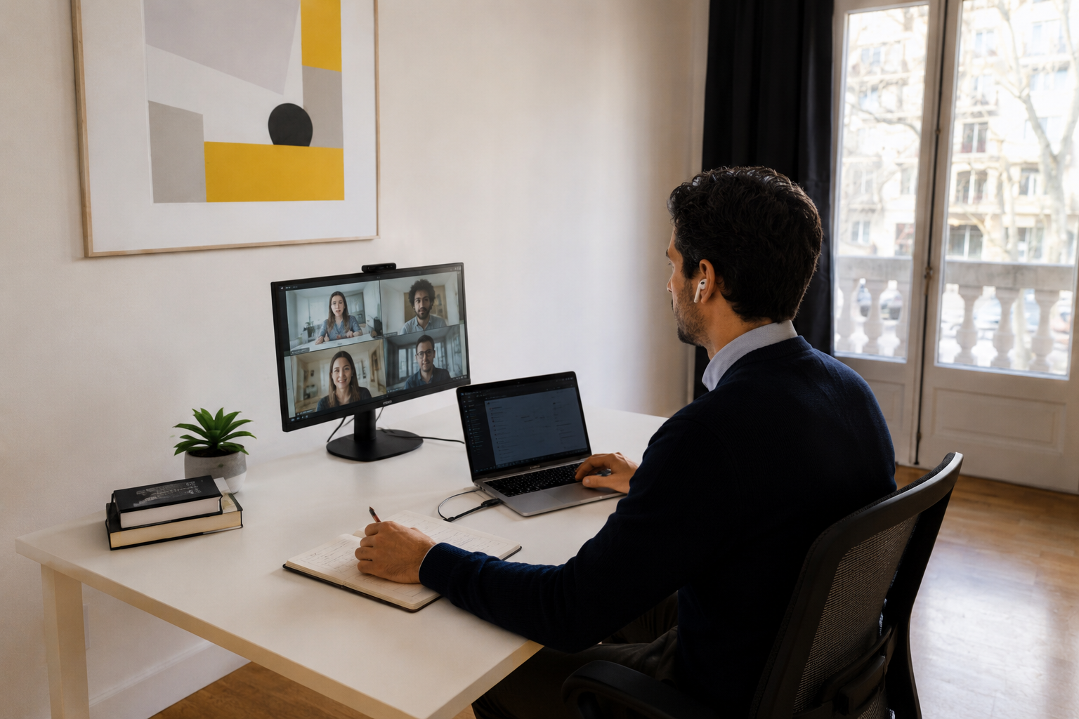 Sala para videoconferencias profesionales en Barcelona